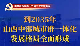 【海报】2035年山西中部城市群一体化发展格局形成