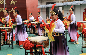 夏县特殊学校鼓乐队彩排《中国龙》